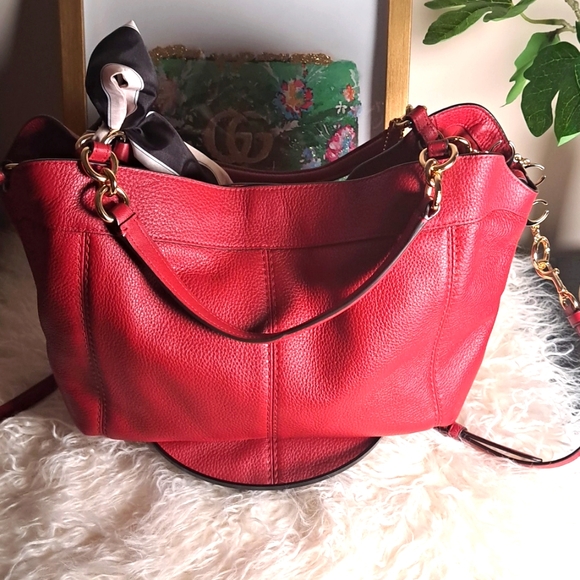 Coach Red Lexy Crossbody Bag - Picture 8 of 14